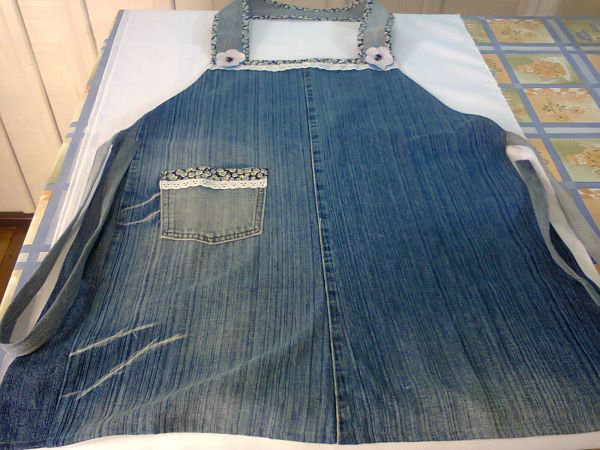 Avental jeans